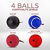 CHAMPS-MMA-Boxing-Reflex-Ball-Improve-Reaction-Speed-and-Hand-Eye-Coordination-Training-Boxing-Equipment-for-Training-at-Home-Boxing-Gear-for-MMA-Equipment-Punching-Ball-Reflex-Bag Boxing Reflex Balls Set of 4 – Boxing Ball MMA Gear of with Varying Weights with Adjustable Headband and 4 Spare Strings to Improve Speed and Hand-Eye Coordination for Men, Kids Boxing Equipment