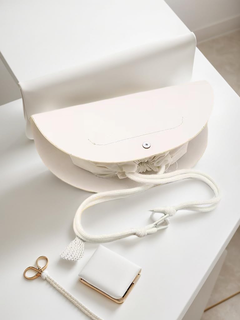 Glasses case soft, sunglasses pouch. Keep your eyewear safe and snug with our soft and quilted eyeglass holder. Easy to use, it's perfect for storing glasses and sunglasses.(white) - Image 5