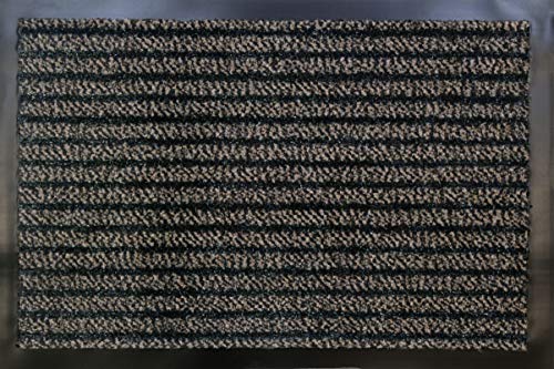 ID MAT Gramat 406010 Door Mat Polypropylene Fibre/PVC Grey 60 x 40 x 0.8 cm, Brown, 40 x 60 cm