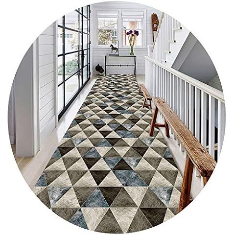 Modern Quality Can Be Cut Non-Slip Hallway Floor Long Runner Carpet Rugs for Corridor Kitchen Kitchen Rug Non Slip Runner Washable Durable Modern Design Multiple Sizes to Choose from Cover