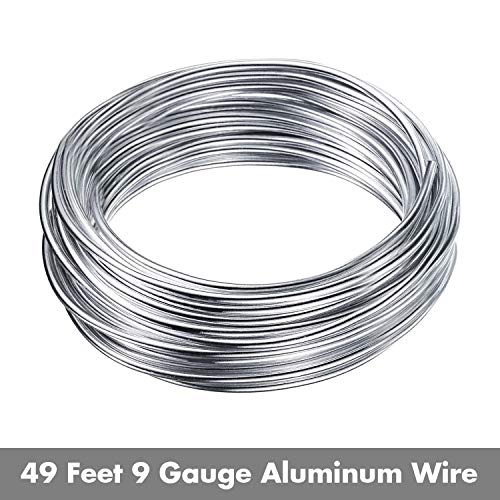 aluminum wire anezus 9 gauge 12 gauge 18 gauge bendable metal wire armature aluminum craft wire for wreath making beading floral silver 3 mm thickness