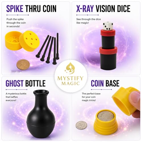 Image of 18-in-1 Ultimate Magic Kit | Complete Magic Tricks Set with Svengali Deck, Cups & Balls, Finger Chopper & More | Easy-to-Learn Magic Set for Beginners & Aspiring Magicians | Ages 10+