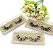 JAPCHET 40 Pack 4.3x2 Inch Transparent Empty Eyelash Cases, Plastic Eyelash Case with Eyelash Tray and Gold Glitter Card Paper, False Eyelash Storage Box Case for Makeup Artists, Women