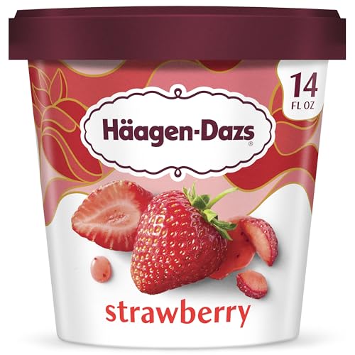 Haagen-Dazs Strawberry Ice Cream, 14 fl oz (Frozen)