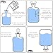 Bolsas de Agua Caliente Térmica Calentador Cama con Forro Gris Accesorios Habitación...
