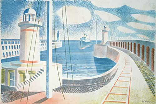 Toile Port de Newhaven par Eric Ravilious - Affiche 60x90cm