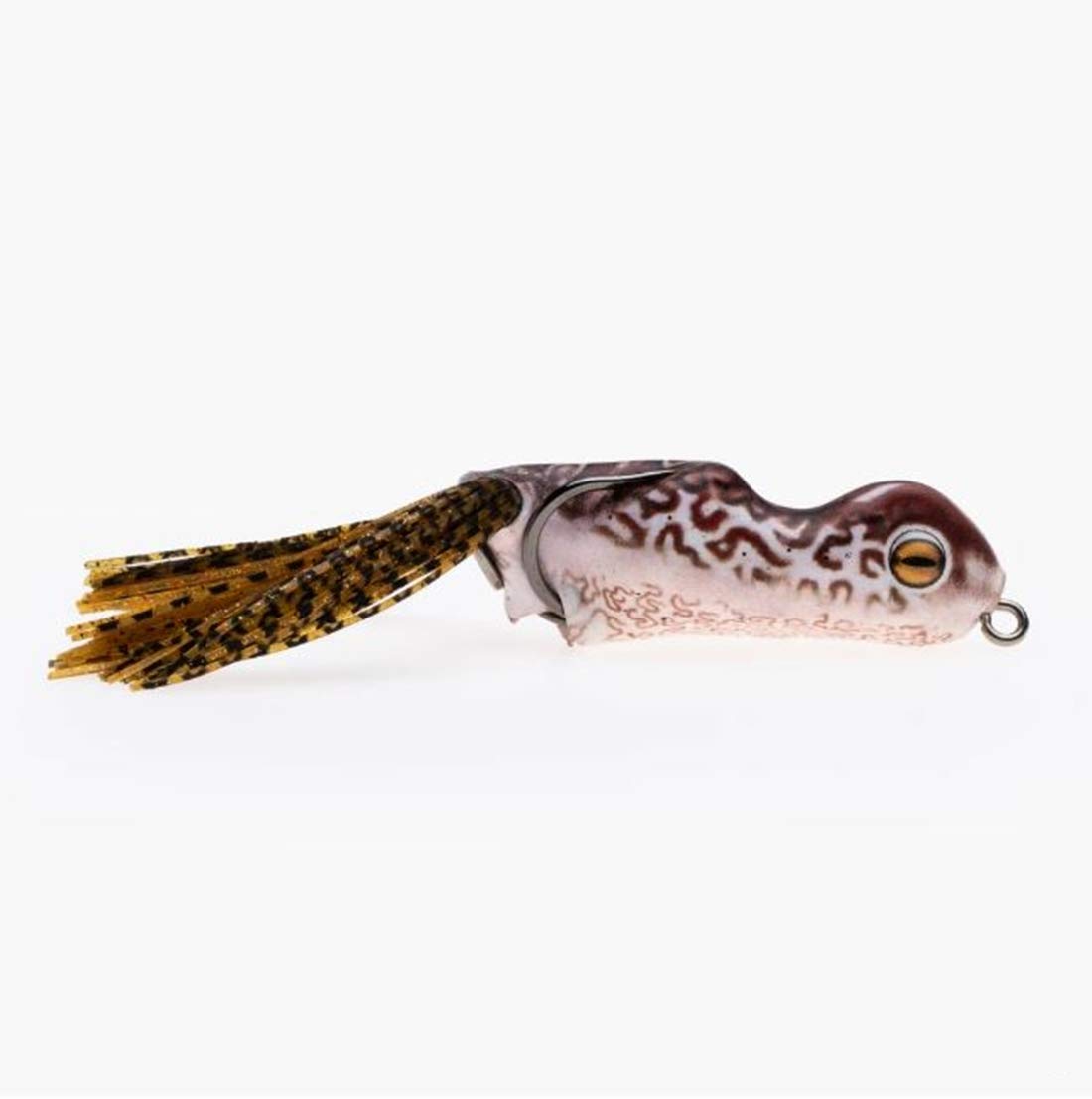 Scum Frog Trophy Series Topwater Bass Fishing Hollow Body Frog Lure with Weedless Hooks
