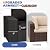 ELPOSUN 6 Piece Patio Furniture Set, Outdoor Furniture with Thick Cushions, Black Wicker Conversation Set Sectional Sofa for Backyard, Poolside, Garden and Lawn (Black, 6 pcs w/Table)