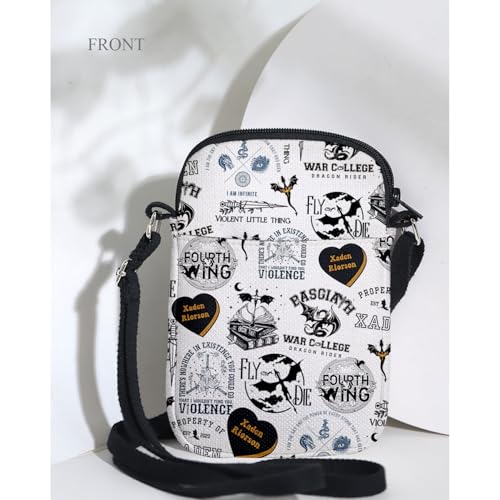 MAOFAED Literary Theme Crossbody Bag, Fantasy Book Reader Gift, Bookish Merchandise, Bookworm Shoulder Bag3