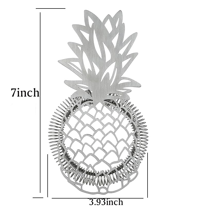 Passoire à Cocktail En Acier Inoxydable Forme Ananas - Filtre à Glace Pour Bar, Maison, Fêtes