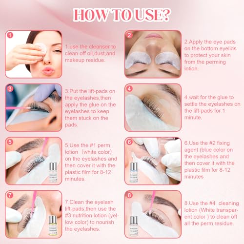 Supguder 2024 Lash Lift Kit Eyelash Perm Kit,Supguder Professional Eyelash Curling Lash Extension Set,Lash Lifting Tools Suitable For Salon thumb #3