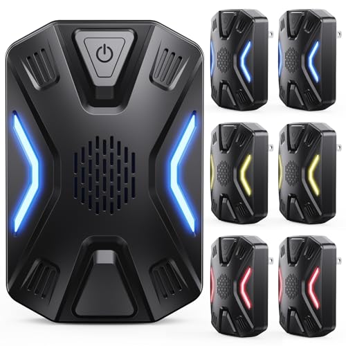 Image of Ultrasonic Pest Repeller Pest Repellent Plug in Indoor, Electronic Pest Mouse Repellent for Roach, Rodent, Mice, Bugs, Mosquito, Mouse, Spider, Ant 6 Packs(Black)
