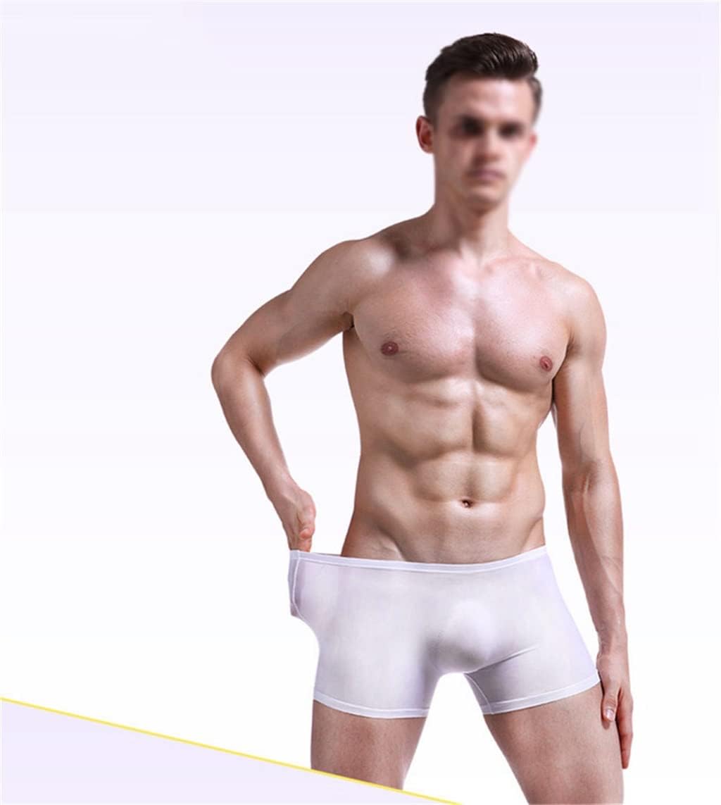 JSEIAJB Men's sexy underwear men's ice panties seamless transparent shorts