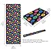 ALAZA Colorful Skull Pattern Yoga Mat Non Slip Fitness Exercise Mat, Workout Mat for Yoga, Pilates and Floor Exercises