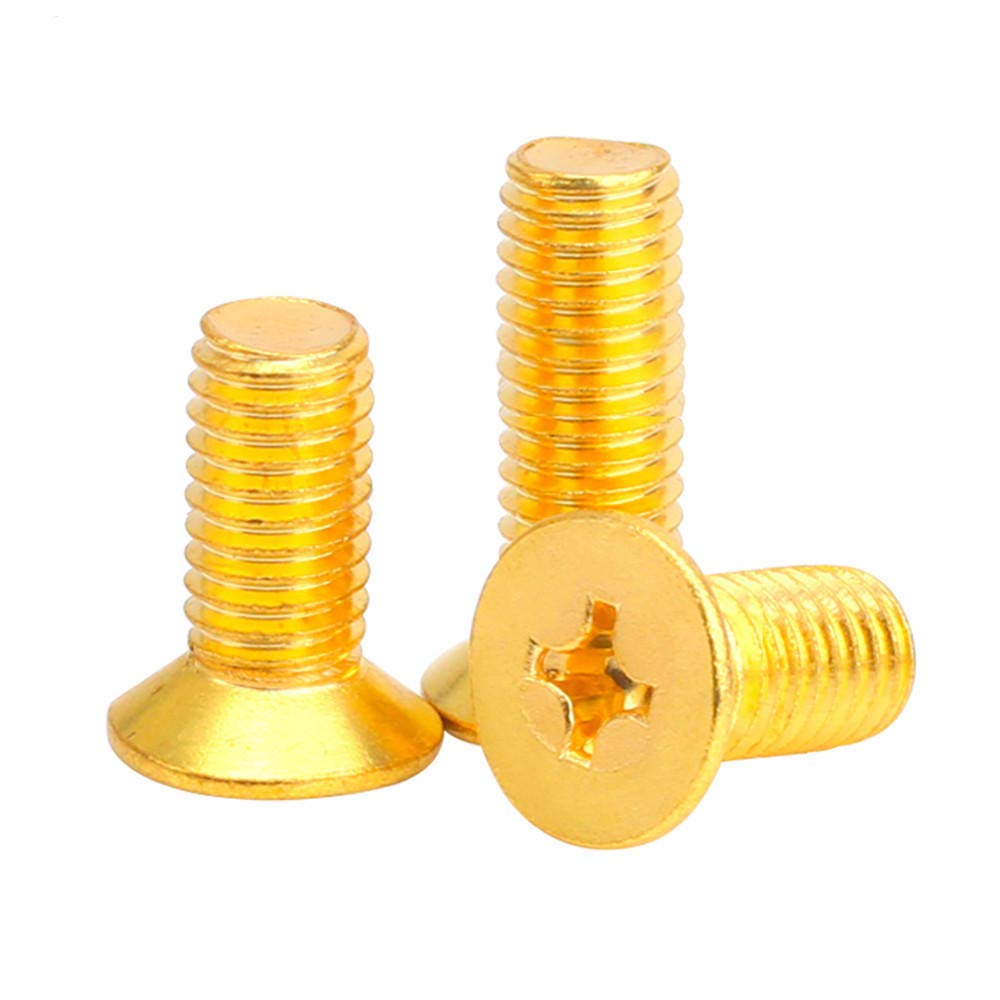 Lot De 30 Vis En Laiton M4 X 30 Mm - Tête Phillips Fraisée - Standard GB819 - Neuf Sous Blister Uxcell