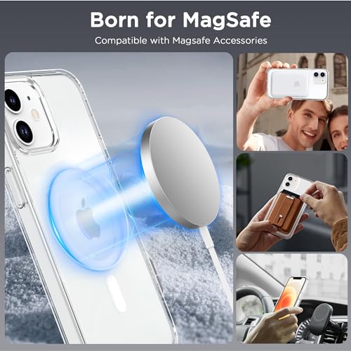 Image of CACOE Magnetic Case for iPhone 12 & iPhone 12 Pro 6.1 inch, Clear