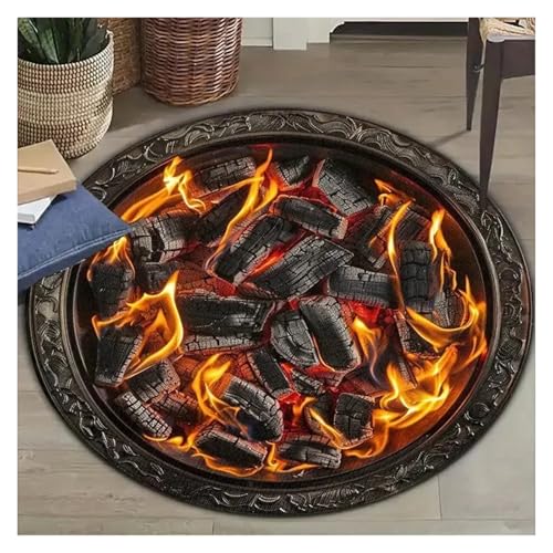 Tapis illusion d'optique sol fissuré pour dynamiser un intérieur moderne 160cm - 3