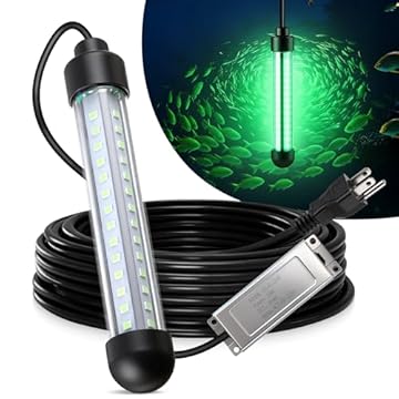 green fishing light for docks