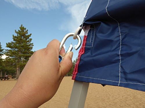 Heavy Duty Carabiner Bungee Cords with Hooks Proudly Made by Super Smithee Securing Straps for Luggage Durable Metal Clip Fasteners with Robust Tie Down Fiber