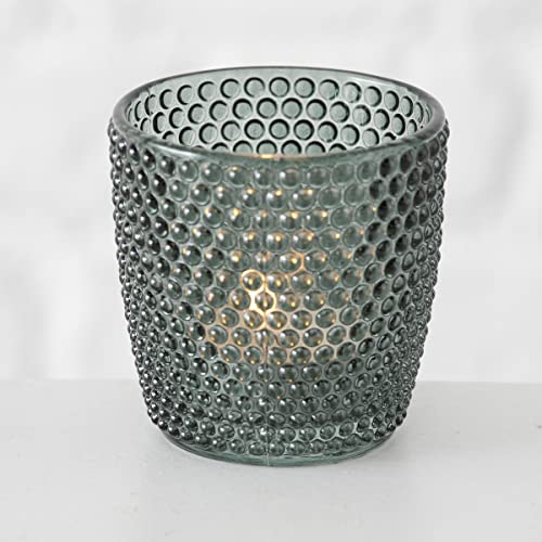 Windlicht Glas grün Teelichthalter 4er Set