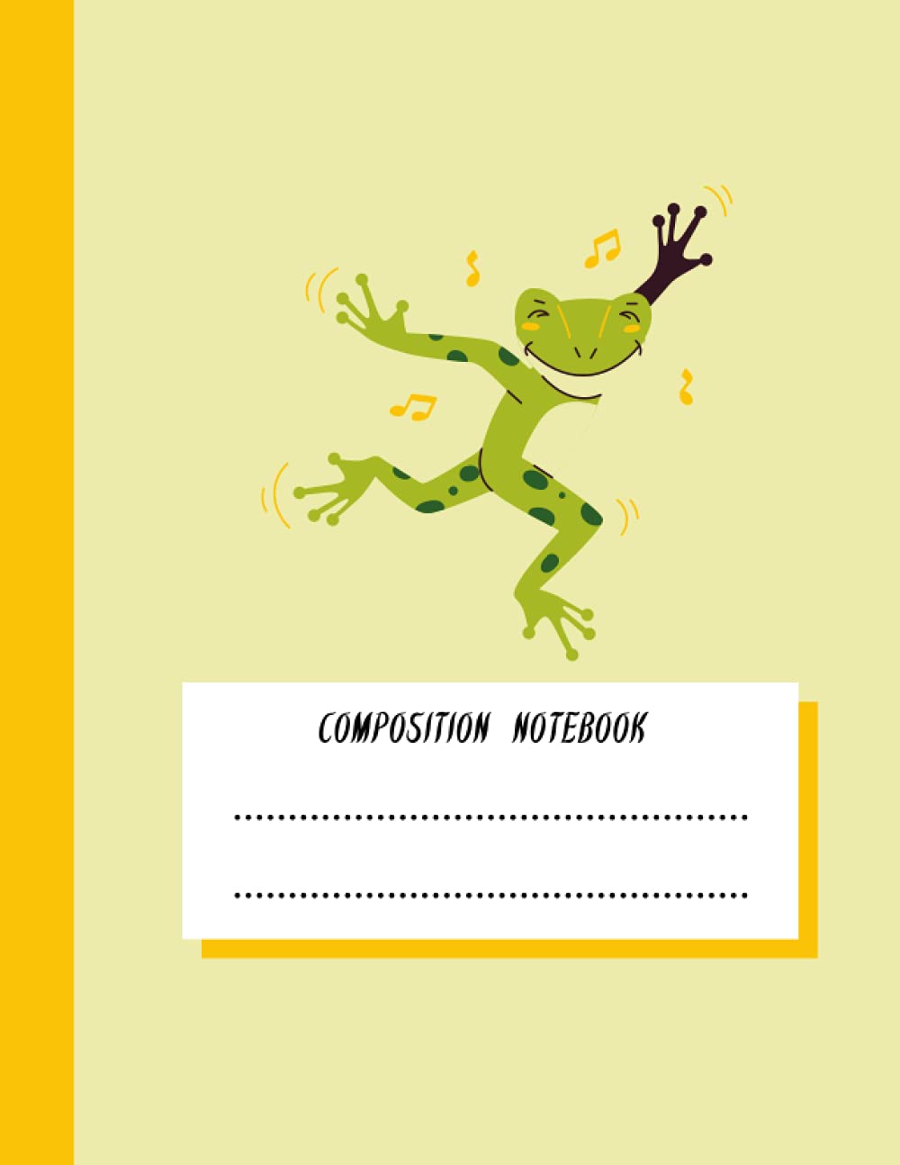 Composition Notebook: Cute Frog / College Ruled Notebook/Kawaii Aesthetic Cute Journal for Kids & Teens, Girls, Boys/size:8.5*11/120 PAGES
