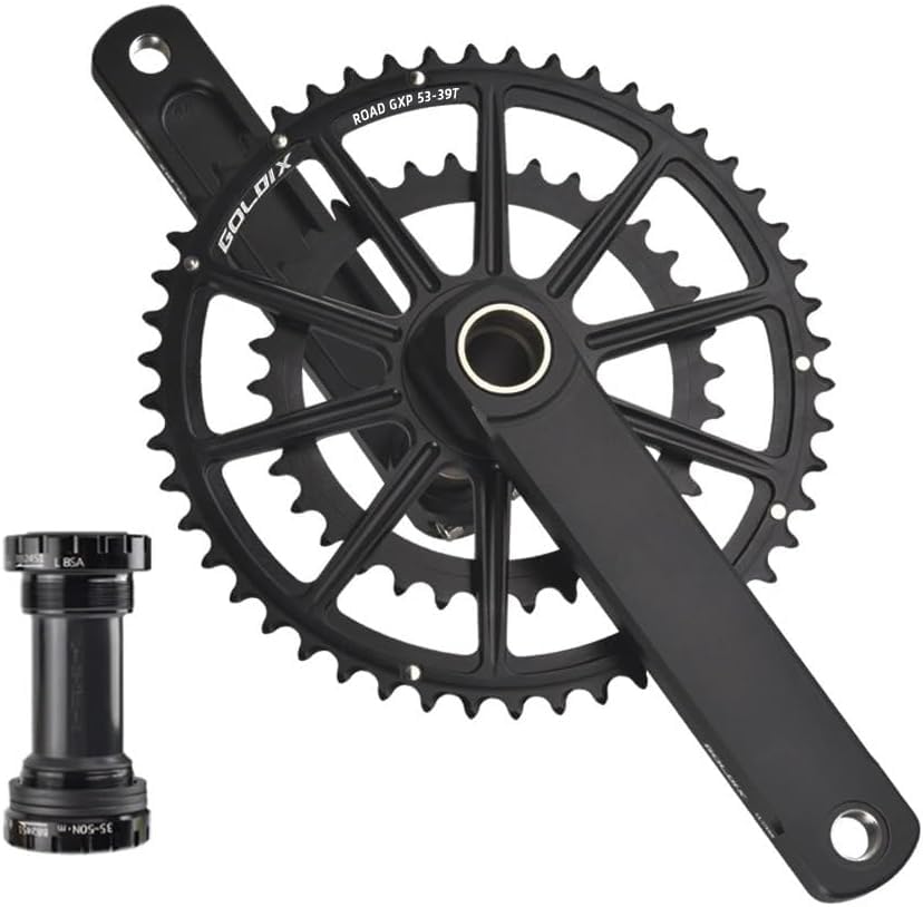 Pédalier vélo GXP avec manivelles en alliage creux haute performance