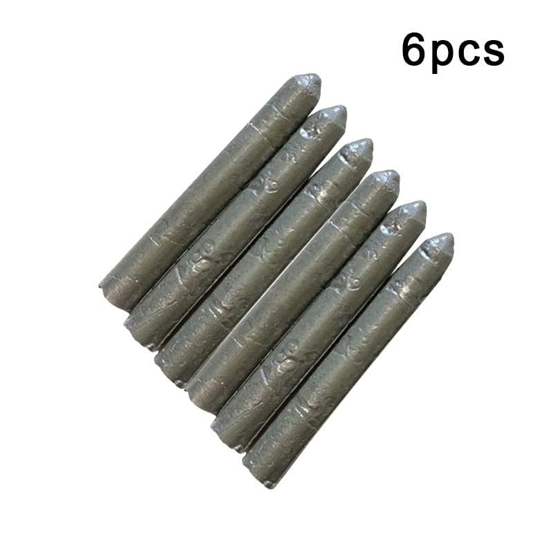 Varillas de soldadura de aluminio de baja temperatura, 3/6/9 Uds., soldadura con núcleo de polvo fácil de derretir for cobre, hierro y acero inoxidable(6Pcs 78mm)