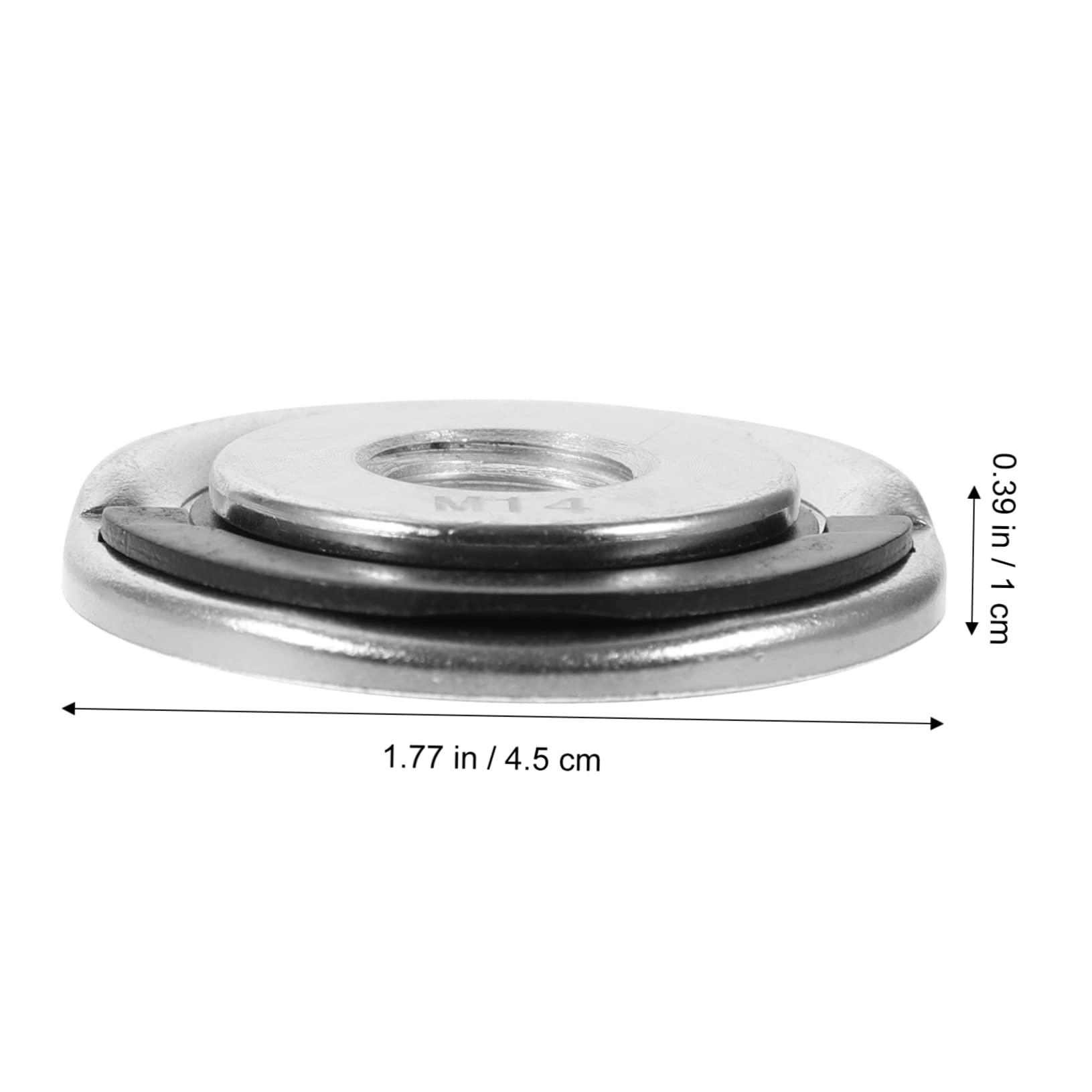 HOMSFOU 3 Pz Piastra per smerigliatrice angolare dado della smerigliatrice smerigliatrice angolare accessori per smerigliatrice levigatrice angolare dado flangiato in acciaio Silver
