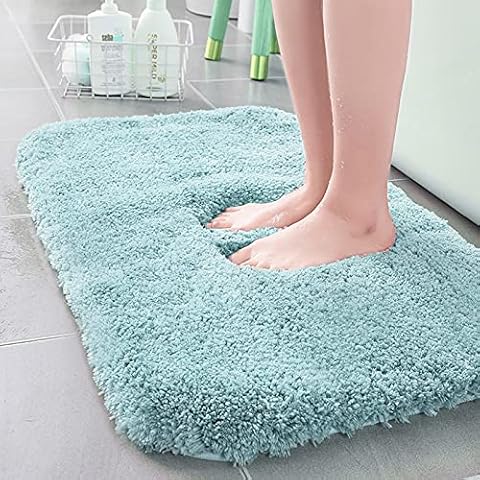 Resszo Soft Bath Mats Non Slip Bathroom Rug, 50x80 cm Super Absorbent Bath Mats Rugs, Absorbent Shaggy Bathroom Mat Cover