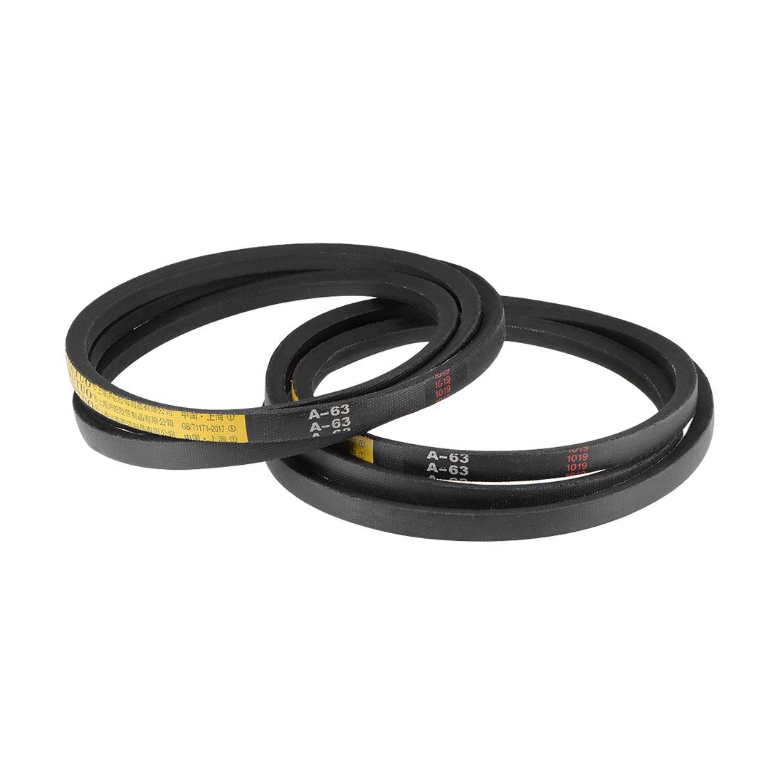 Sourcing Map 2pcs B-737 V-Courroies Entraînement Courroie 737mm