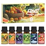 SoulOrigin Frucht Duft Öle Set, Duft Öl Set für Öl Diffusoren, Duftöle für Seife Kerze...