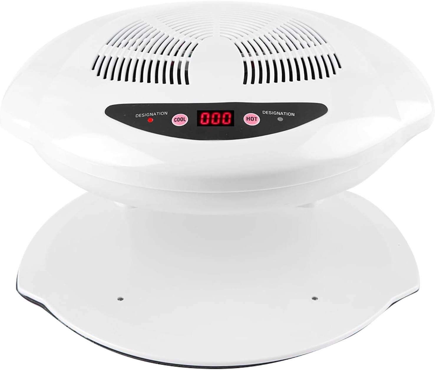 400W Nail Dryer, Adjustable Wind Modes Air Nail Fan Dryer with Intelligent Sensor, ABS Plastic Body, Suitable for Both Hands and Feet, Hot and Cold Wind for Professional Salon