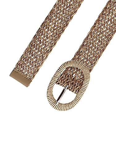 Allegra K Womens Skinny Waist Belts Braided Woven Bohemian Belts for Dress Metal Buckle2