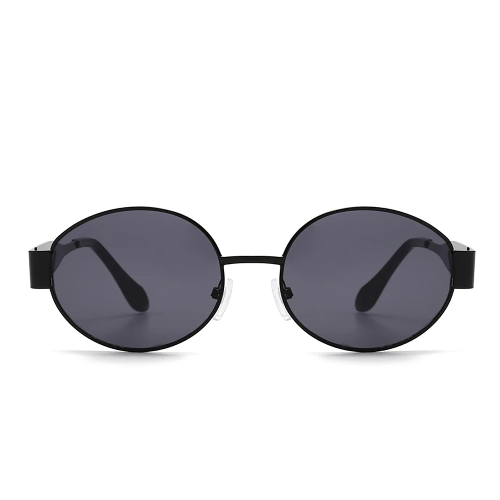 Oval Sunglasses Women's Metal Network Red Street Photo Retro Same Style