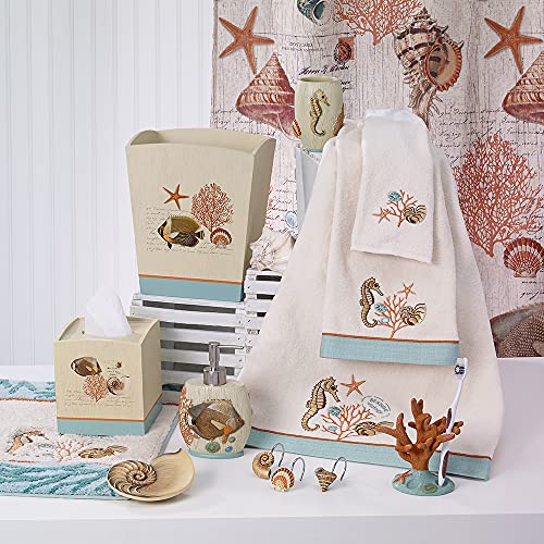 Avanti Linens 13827J Mul Seaside Vintage Collection-Bath Rug, Ivory #TOP2