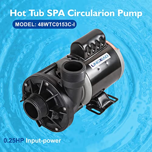 LINGXIAO SPA Circulation Pump, Single Speed Hot Tub Circulating SPA Pump for Replacement OEM Mode, 0.25HP (115V or 230V), 1.5"Port (Model: 48WTC0153C-I) by LINGXIAO - Image 2