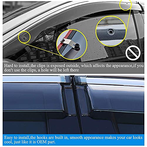 Vesul Compatible With Jeep Cherokee 2014-2018 Cargo Cover Security Shade Privacy Screen Tape On Vent Visor Chrome Trim Rain Guards Window Wind Deflector #TOP7