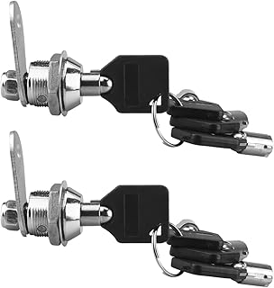 Tubular Cam Lock 2 Pack Cabinet Cam Lock with Key Security Drawer Door Mailbox Cabinet Tool Box Lock for Storage Door on Camper or Trailer Cabinet & Furniture Locks