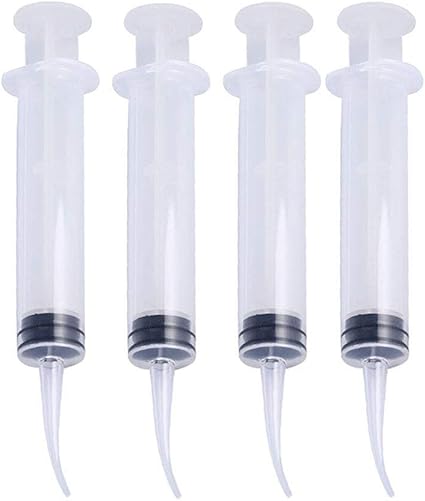 Mankoo Seringue En Plastique 4 Pieces Pointe Incurvee Pour Les Soins Dentaires Amazon Fr Hygiene Et Sante
