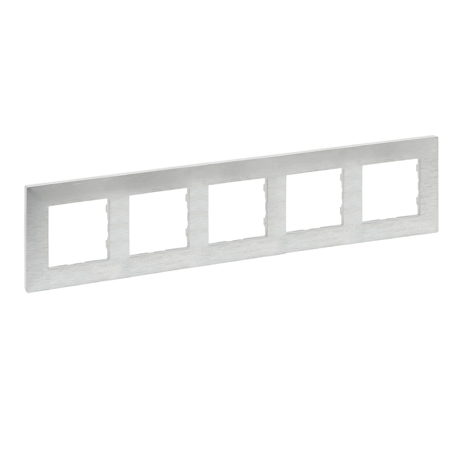 Marco Legrand 5 elementos Niloe Step en aluminio pulido de diseño sofisticado