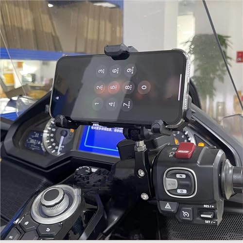 Support navigation GPS moto support guidon à rotule 25 mm pour GL1800 Tour - 5