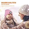 Deilin Skullies & Beanies für Jungen, USB Wiederaufladbare Mützen mit 3 Modi & 4 LED Scheinwerfer Freihändig Gestrickte Taschenlampenmütze Winter Warme Strick Mützen für Mädchen, Dunkelgrau #1