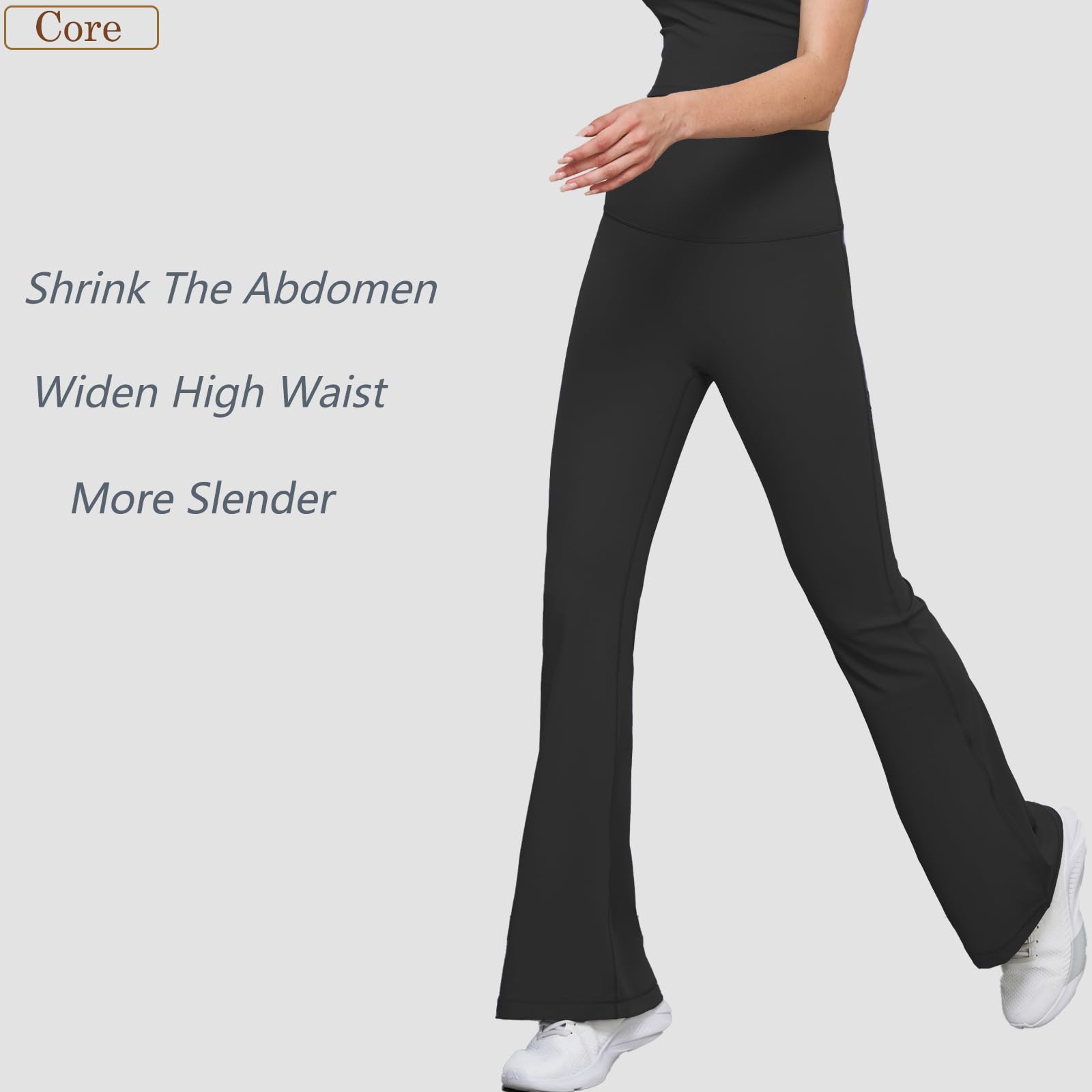 Pantalones de Yoga para Mujer Cintura Alta Yoga Pants Bootleg Pantalones de Jazz Control de Barriga Elasticos Comodos para Fitness,Entrenamient,Gym, Deportiva,Casual, Trabaj