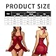 BKEPDY Negligee Damen Sexy Reizwäsche Set Nachthemd Damen Sexy Body Suit Spitze Lingerie Women Sexy BH Mit Bügel Sexy Kleid Desouses Für Frauen Erotische Unterwäsche(Weinrot/M)