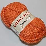textura lana naranja Lanas stop noruega ovillo de lana gruesa