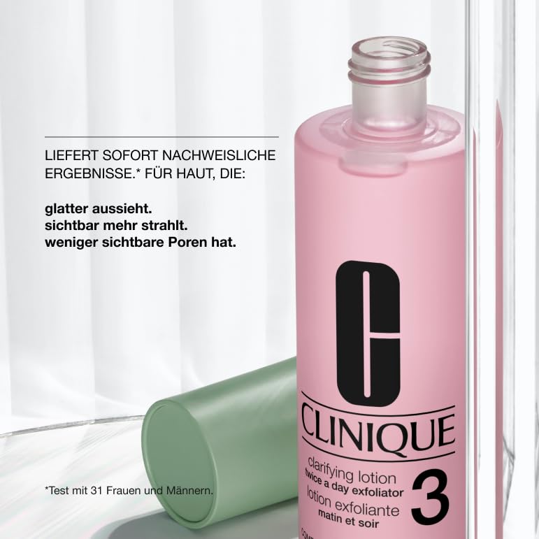 Clinique Clarifying Lotion 3 | Peeling-Lotion | Für ölige Mischhaut | Sanftes tägliches Peeling | 200 ml – Ansicht 2