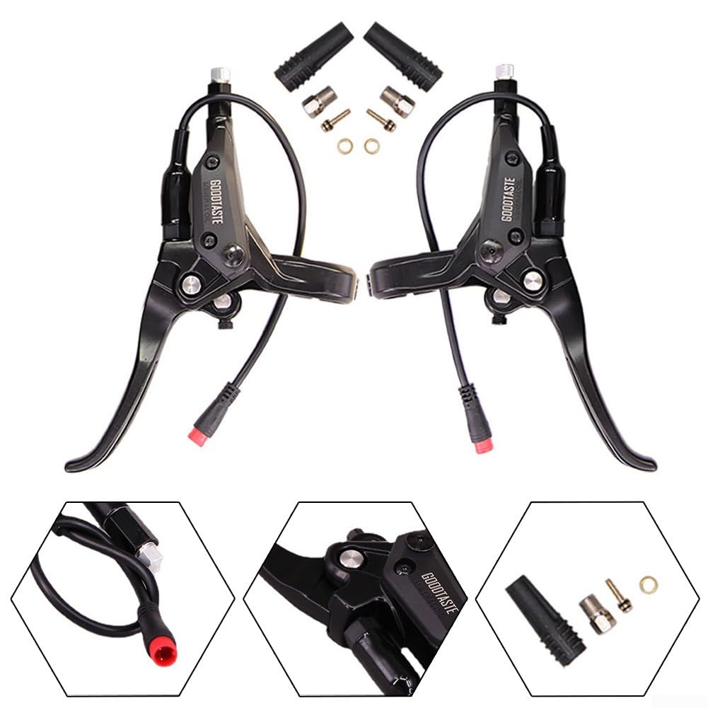SPORTARC Goodtaste GT03 Maniglia di spegnimento con olio per freno E-Bike a 2 pin, maniglia freno impermeabile