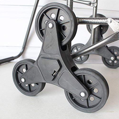 Einkaufstrolley, faltbarer Einkaufstrolley, Lebensmittelwagen mit Rädern, faltbarer Einkaufswagen, Treppenkletterwagen… – Bild 6
