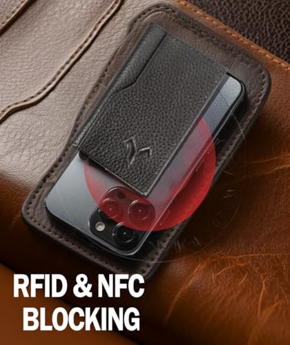 Wallet Slim Leather for Men RFID Blocking Bifold Minimalist Card Holder Pop-Up From Pocket Wallet Holds 7 Cards and Cash (Black)4