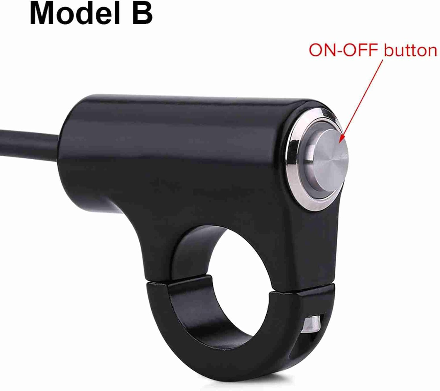 12v 7/8" 22mm Motorcycle Handlebar Switch,Weatherproof Aluminum Alloy Motorcycle Handlebar Mount Switch for ATV Mini Bike Dirt Bike